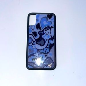 purple hearts wildflower case (iPhone X)